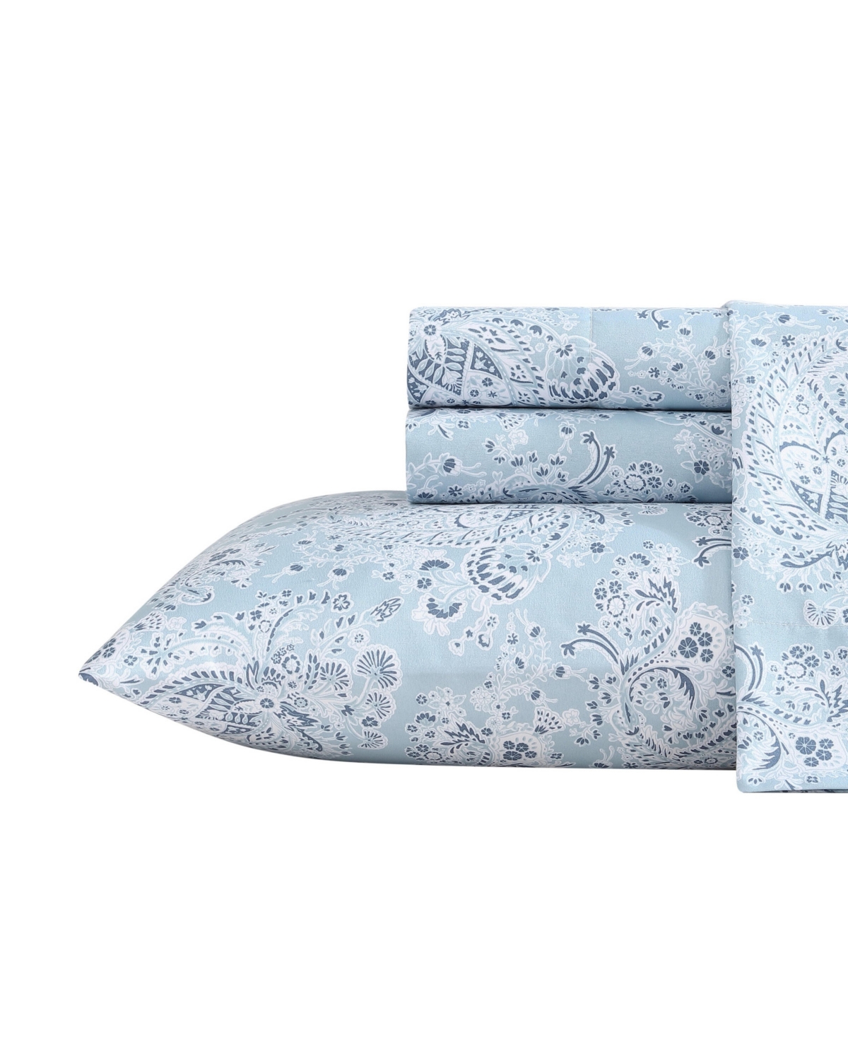 Wrangler Closeout!  Microfiber 3-pc. Sheet Set, Twin In Prairieland Paisley Blue