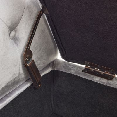 Streamdale Multifunctional Velvet Ottoman Bench with Pillow