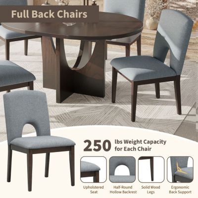 Modern Extendable Round Dining Set (5-Piece)