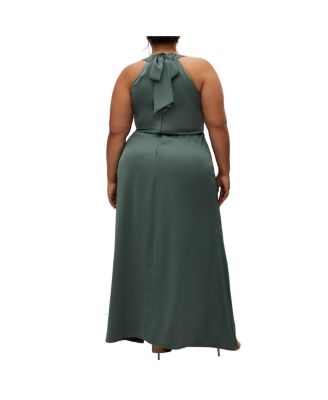 Plus Size Celina Halter Maxi Dress
