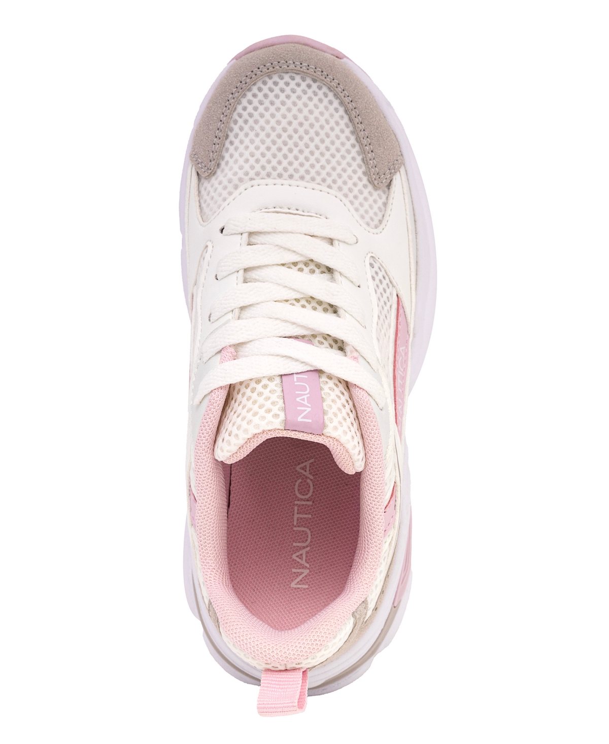 Nautica Little Girls Jalto Athletic Sneaker -Iri/Pink/Grey