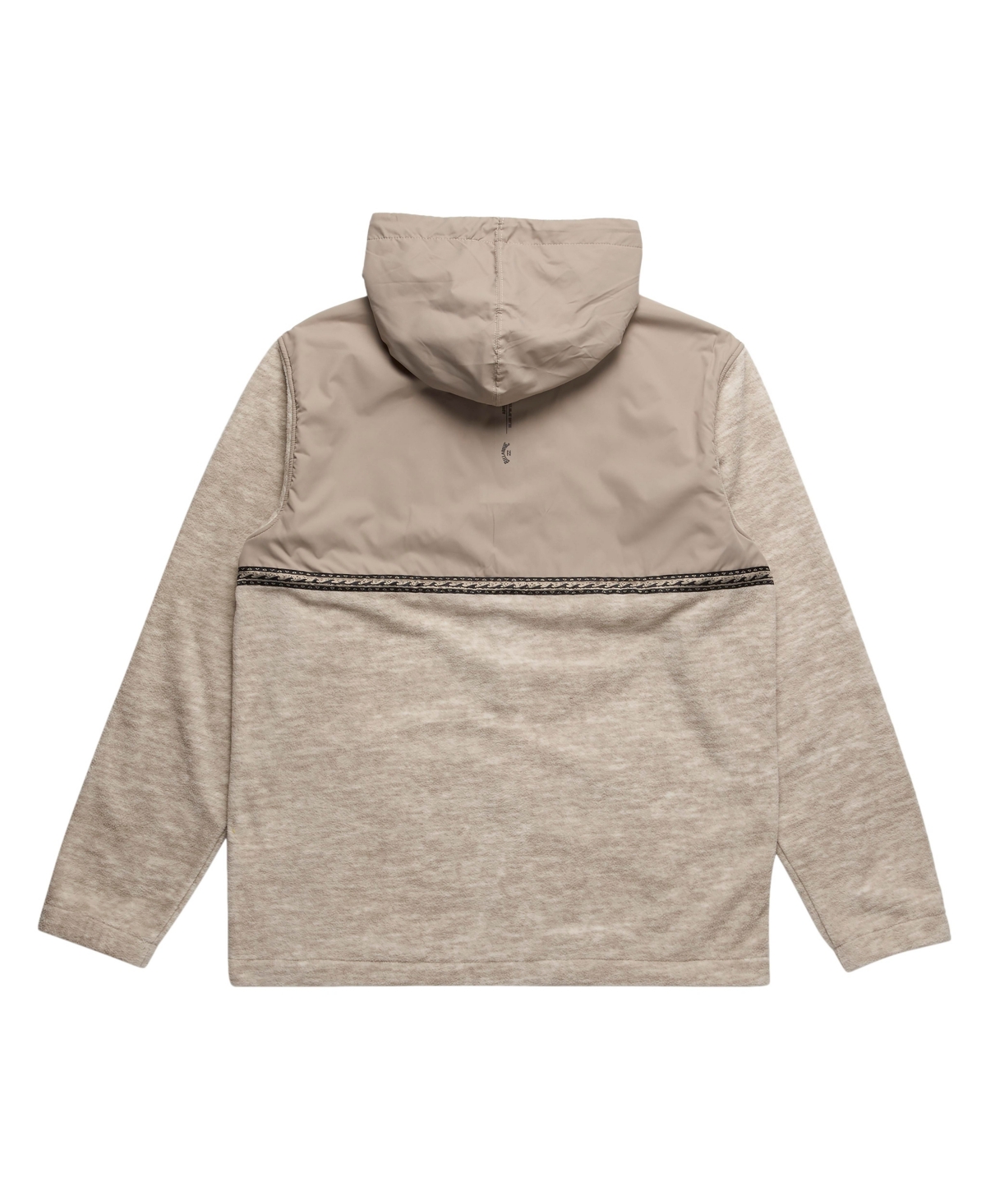 Billabong Boundary Lite Front Zip Fleece Hoodie In Oatmeal Heather