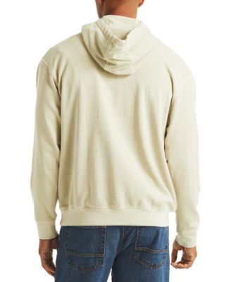 Men's Relaxed Fit Garment Dyed Terry Logo Hoodie