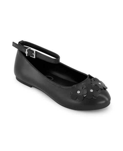 Балетки Jessica Simpson Amy Petal Ballet для девочек-малышей, цвет: Чёрный