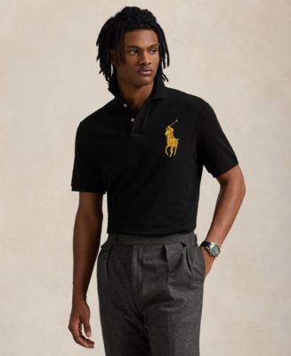 Polo Ralph Lauren Men's Classic-Fit Big Pony Mesh Polo Shirt - Macy's