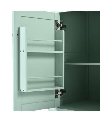 Multifunctional Storage and Wheels Kitchen Cart