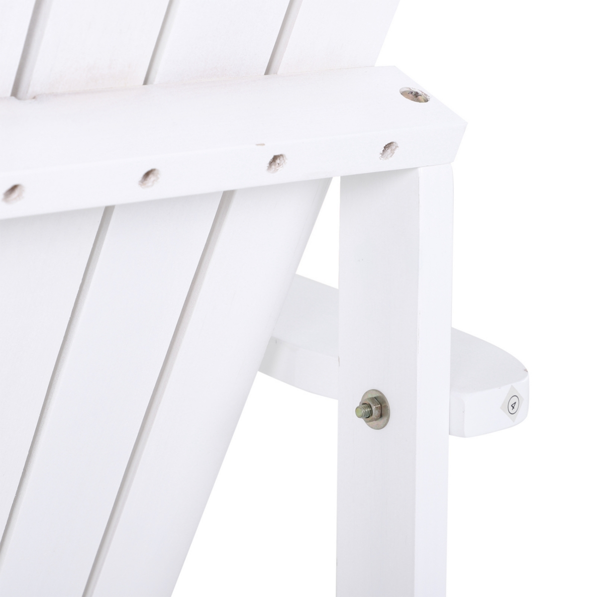 Streamdale Furniture Wooden Adirondack Chair, Outdoor Patio Lawn Chair with Cup Holder, Weather Resistant Lawn Furniture, Classic Lounge for Deck, Gar