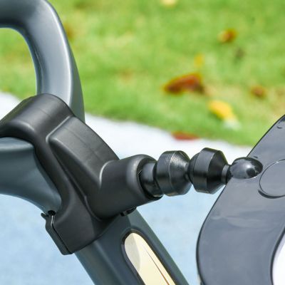 Push Car for Kids 1-3 Years, 3 in 1 Ride on Sliding Car, Foot to Floor Baby Push Car with Removable Handle, Music, Horn, Canopy, Safety Guardrail for Boys and Girls, White