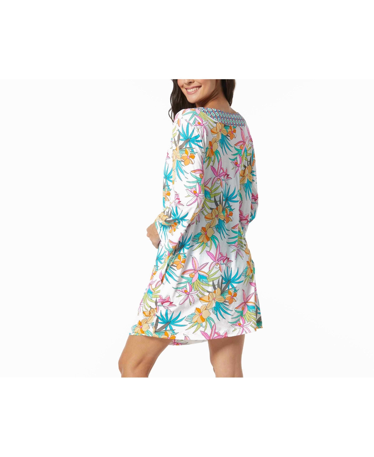 Beach House Women's Faye Caftan Cover Up - 100 white