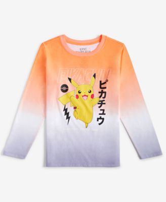 Epic Threads - Little & Big Boys Pikachu Graphic Ombr&eacute; Long-Sleeve T-Shirt