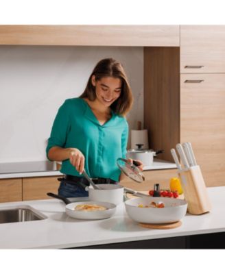 Leo Glints Nonstick Recycled Aluminum Saucepan 7", 2qt. With Glass Lid