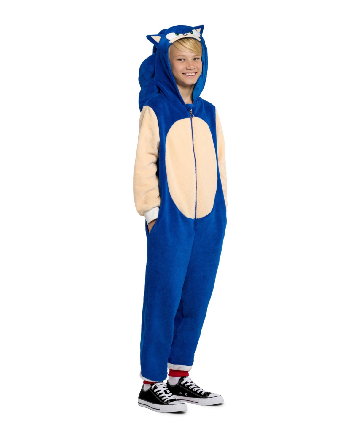 Opposuits Little Boys Sonic The Hedgehog Onesie Outfit In Blue
