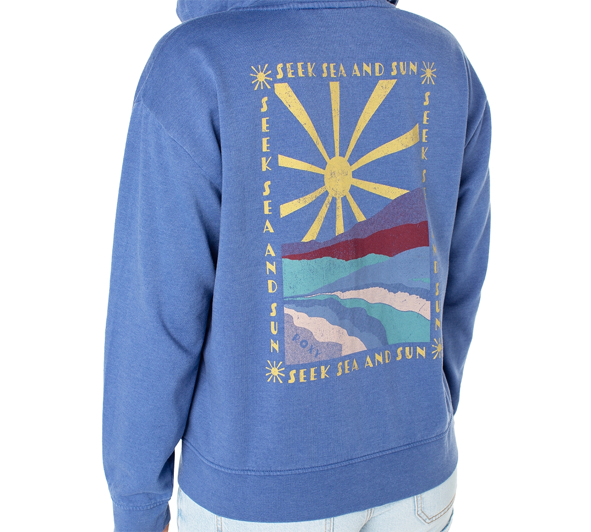 Roxy Juniors' Seek The Sun Sweet Rhythm Zip-Front Hoodie