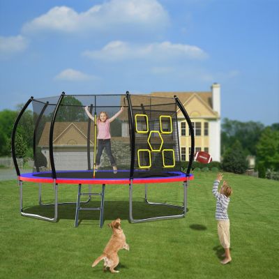 12ft Trampoline with Enclosure & Ladder