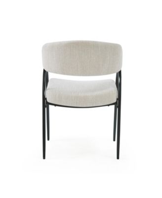 Upholstered Dining Chairs With Metal Legs (Set of 2),Beige