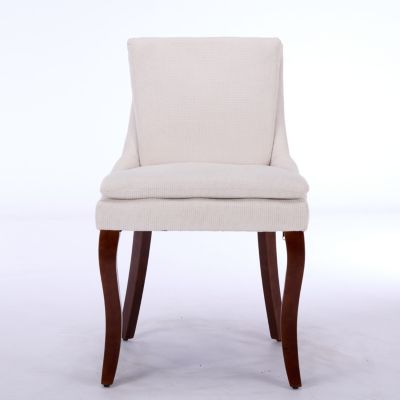  Modern Chenille Dining Chairs, Set of 2