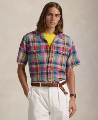 Polo Ralph Lauren - Men's Classic-Fit Plaid Oxford Camp Workshirt