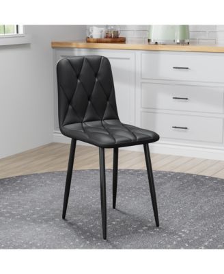 Streamdale Modern PU Cushion Dining Chairs (Set of 4)