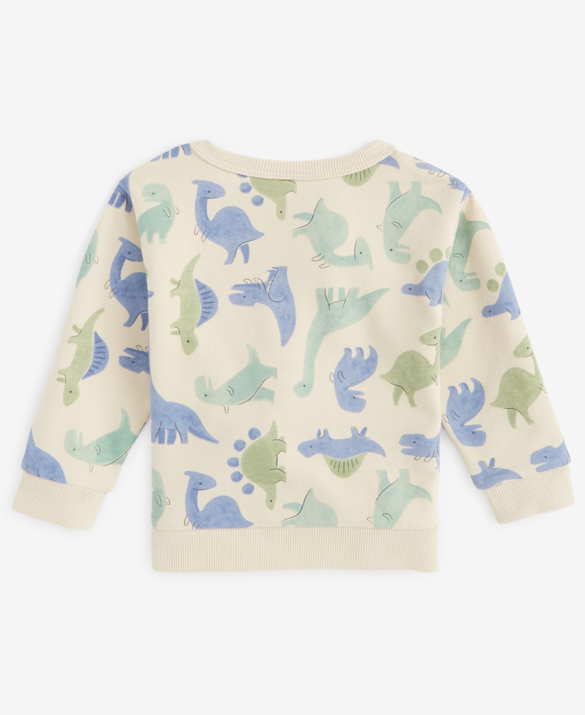 First Impressions Baby Boys Long-Sleeve French Terry Dino Group Sweatshirt, Exclusively at Macy's