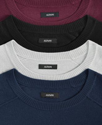 Alfani Men's Merino Raglan Sweater, Exclusively at Macy's