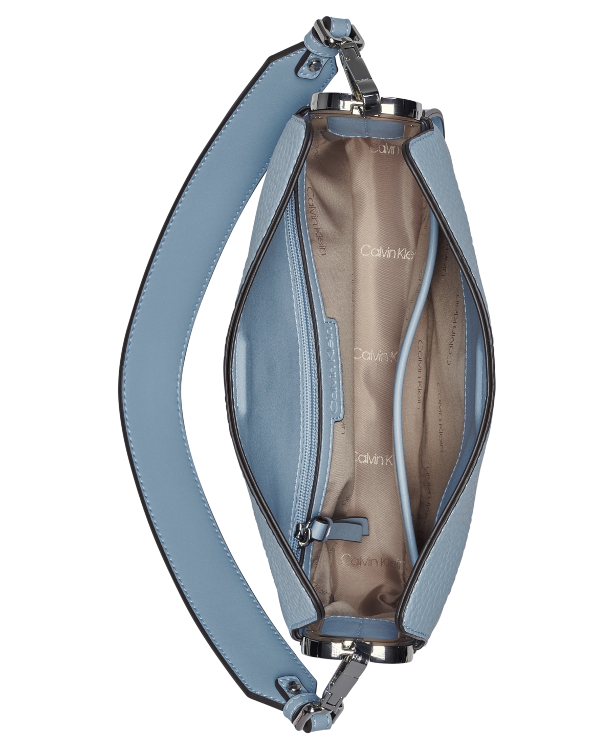 Calvin Klein Fay Demi Shoulder With Magnetic Top Closure In Blue