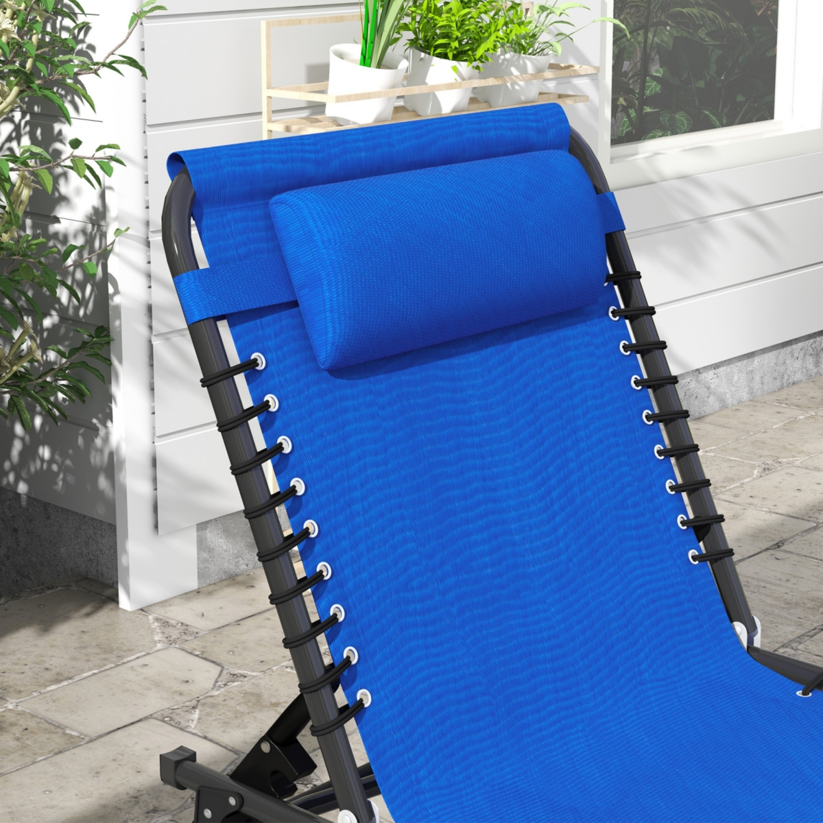 Streamdale Furniture Foldable Mesh Chaise Lounge Chair: Comfort and Convenience for Outdoor Relaxation