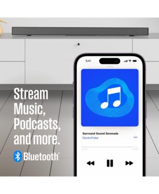 3.1.2 Channel All-in-One Soundbar with Dolby Atmos and Dolby Digital Plus, Built-in Subwoofer and Dolby Atmos Height Speakers, Bluetooth and is Roku TV Ready