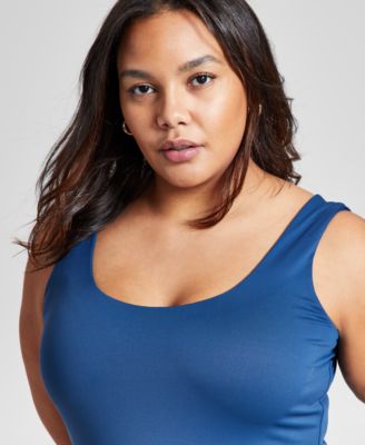 Plus Size Scoop-Neck Sleeveless Top, Created for Macy's