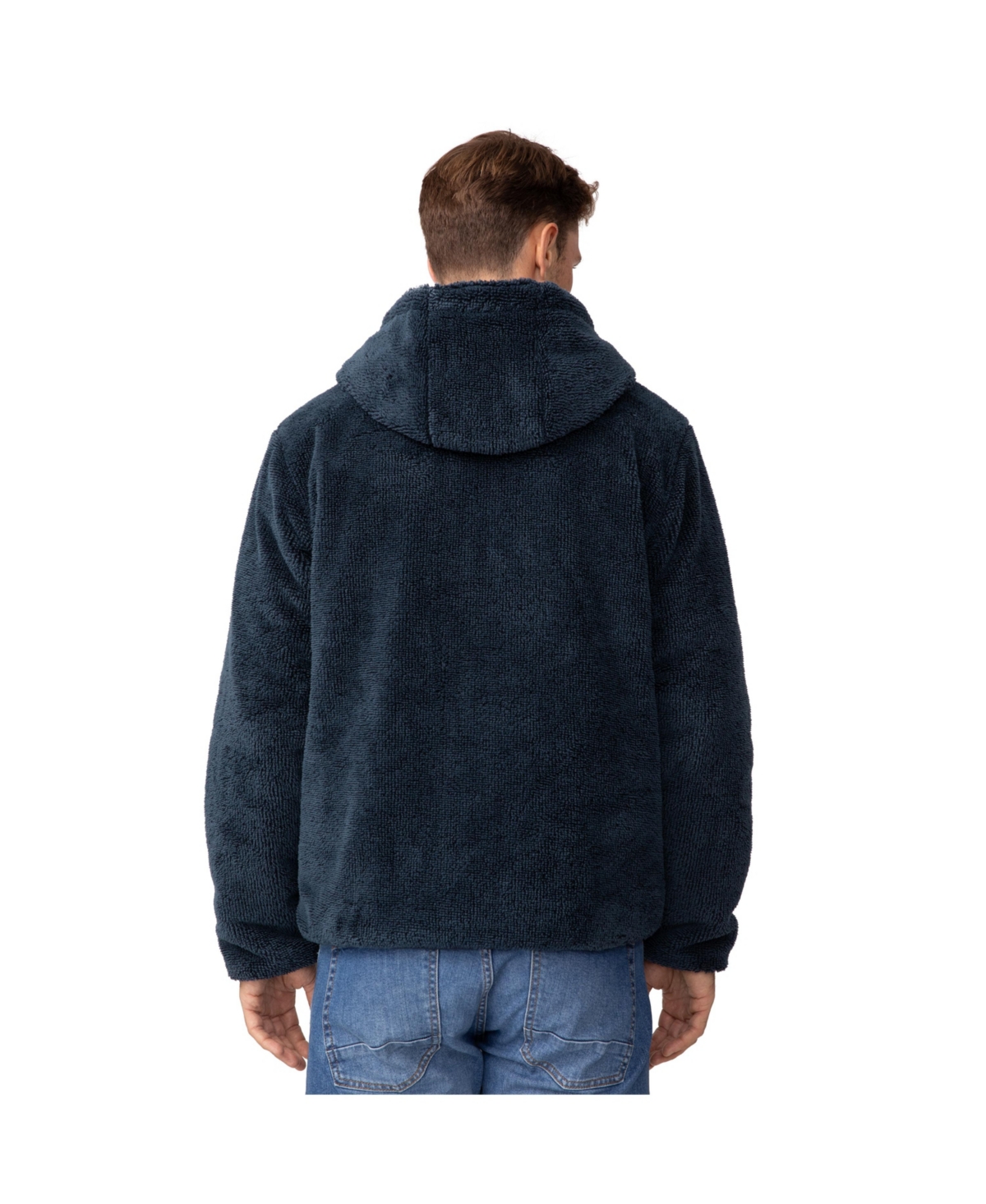 Free Country Men's Atlas Hooded Quilted Reversible Sherpa Jacket