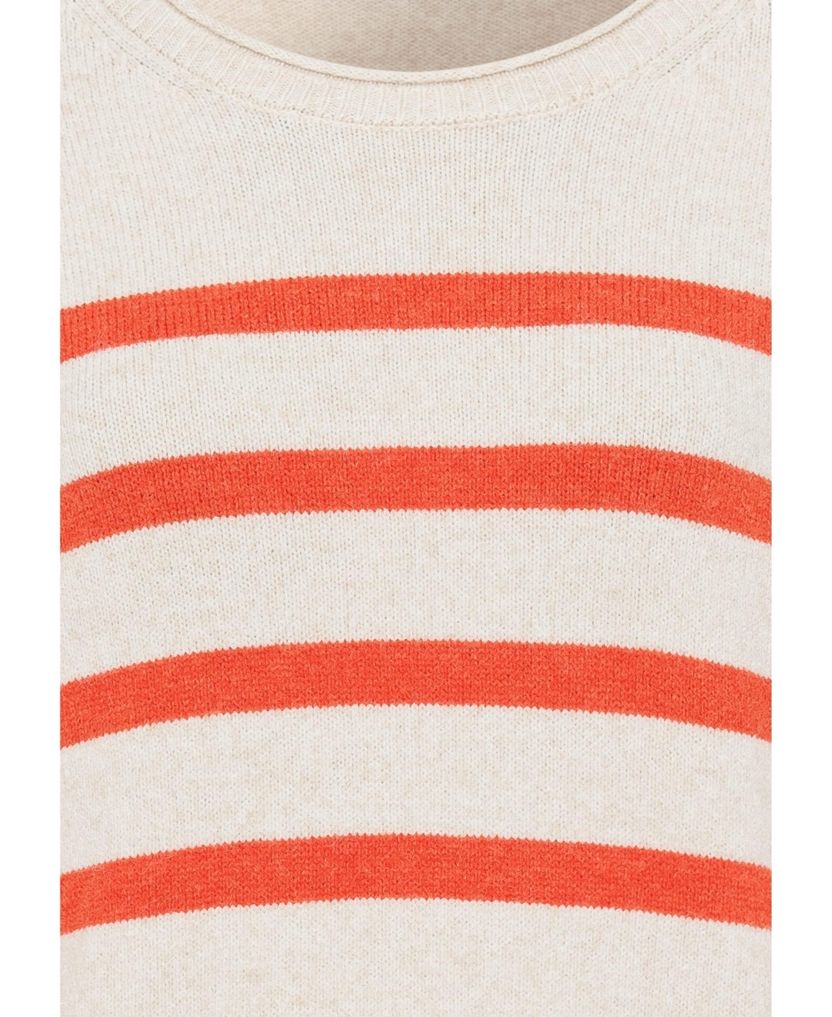 Olsen Women's Long Sleeve Striped Sweater