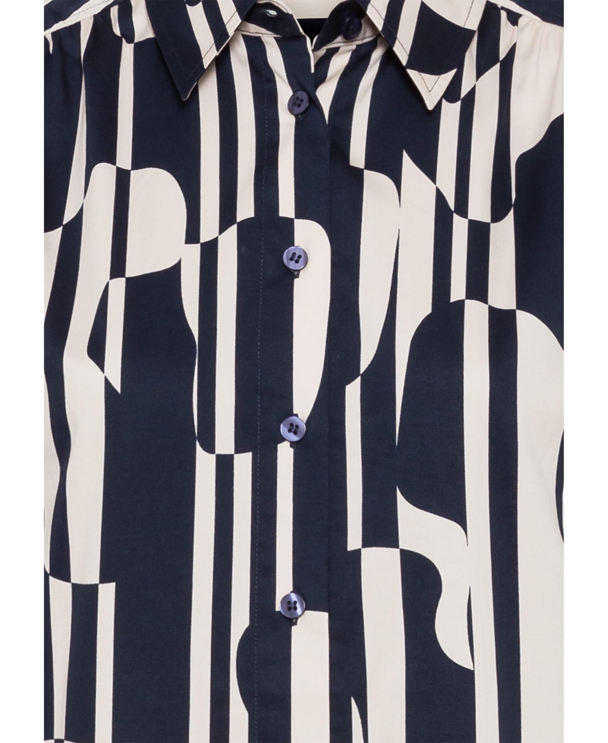 Olsen Women's 3/4 Sleeve Geo Shirt Dress