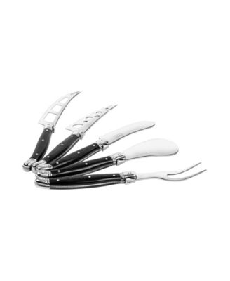 Laguiole 5-Piece Artisan Cheese Knife Set with Pakkawood Handles