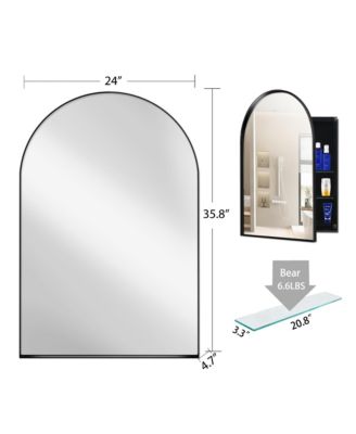 Streamdale Arched Recessed Medicine Cabinet with Mirror