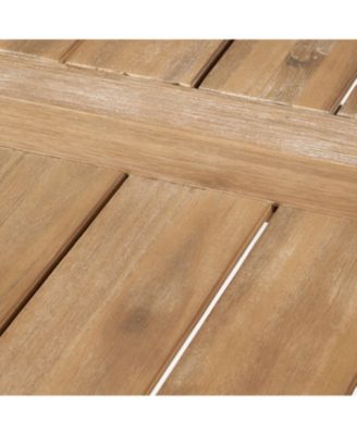 Streamdale Bettina Acacia Wood Slatted Dining Set With Two Benches