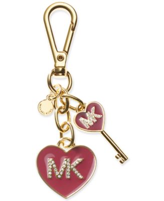 MICHAEL Michael Kors MK Enamel Heart Keychain - Handbags & Accessories ...