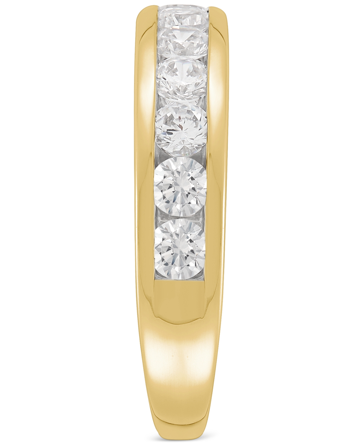 Grown With Love Certified Lab Grown Diamond Channel Set Band (1 Ct. T.w.) In 14k Gold In Yellow Gold