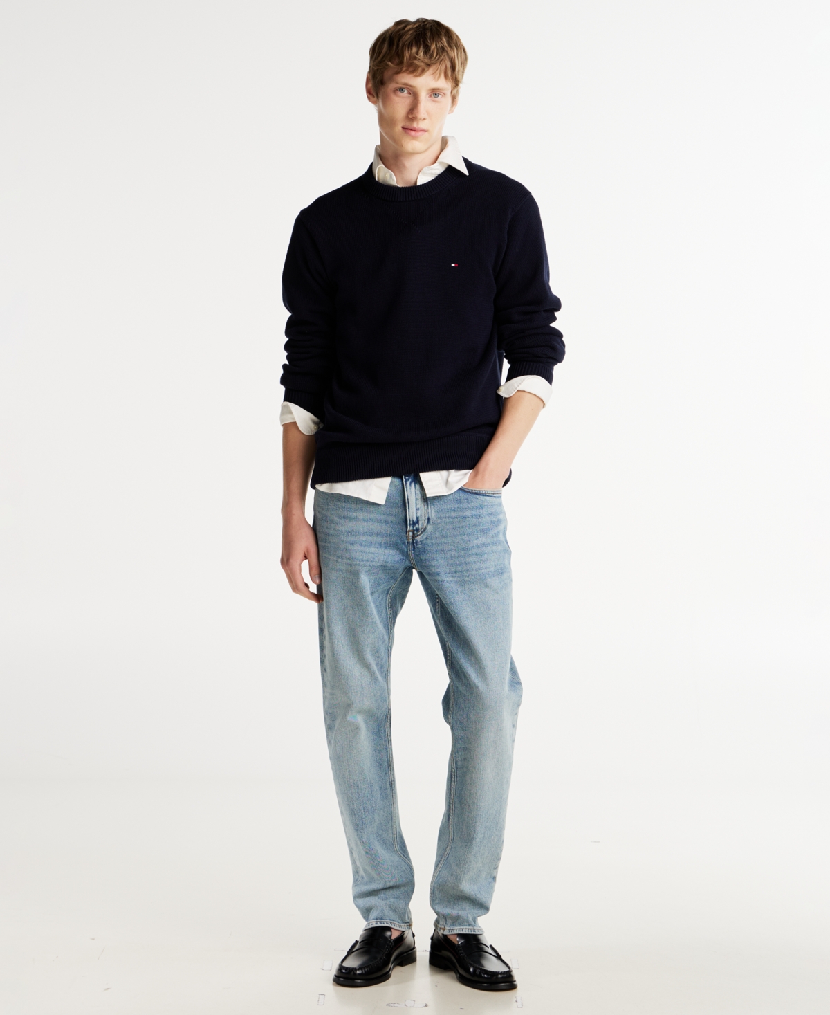Tommy Hilfiger Men's Regular Fit Mercer Denim Jeans In Reef Indigo