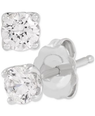Grown With Love - IGI Certified Lab Grown Diamond Stud Earrings (1/2 ct. t.w.) in 14k White Gold