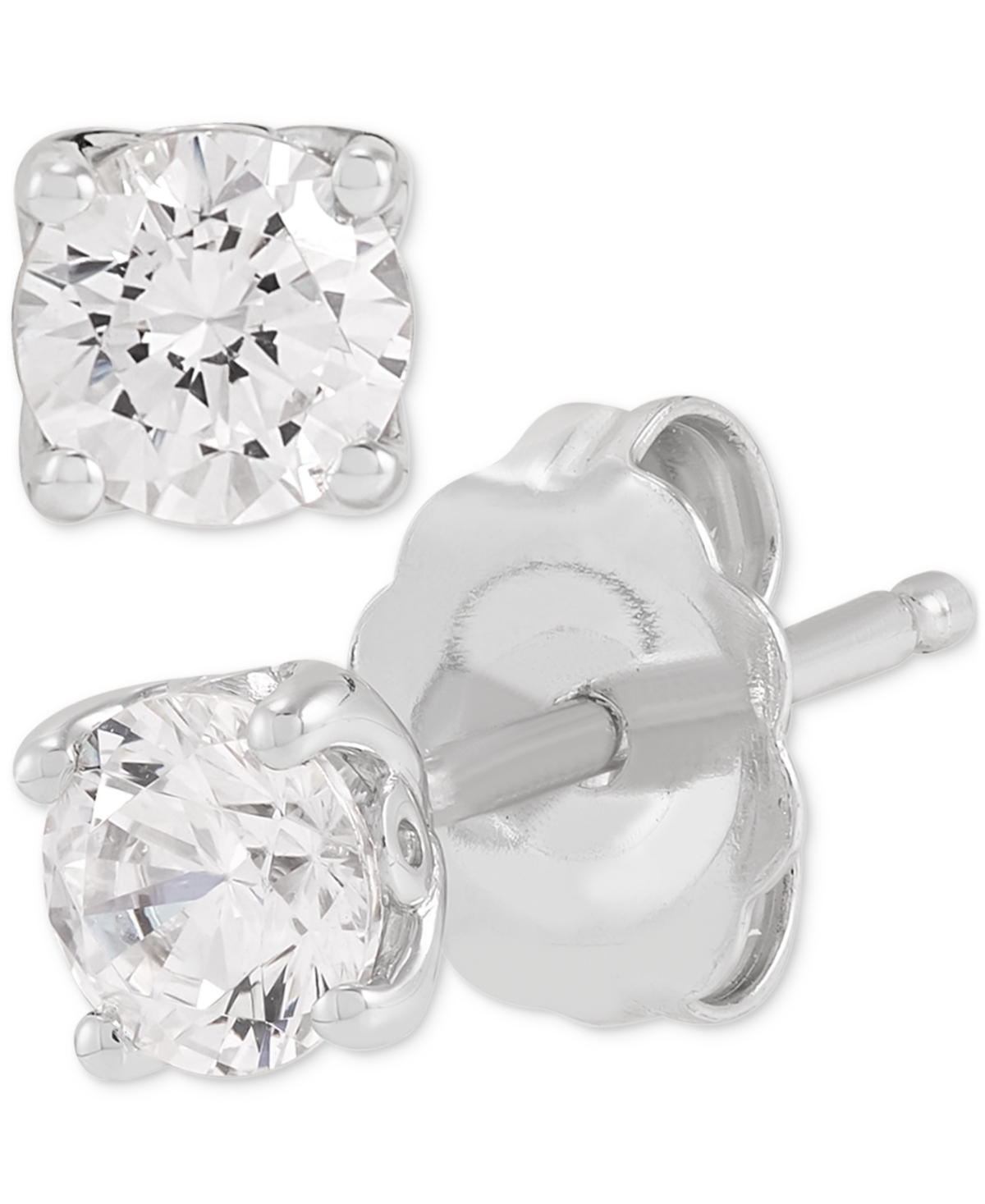 Igi Certified Lab Grown Diamond Stud Earrings (1/2 ct. t.w.) in 14k White Gold or 14k Gold - White Gold