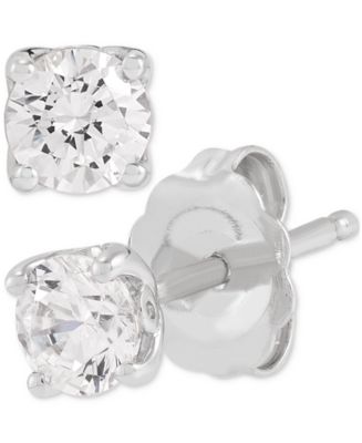 IGI Certified Lab Grown Diamond Stud Earrings (1/2 ct. t.w.) in 14k ...