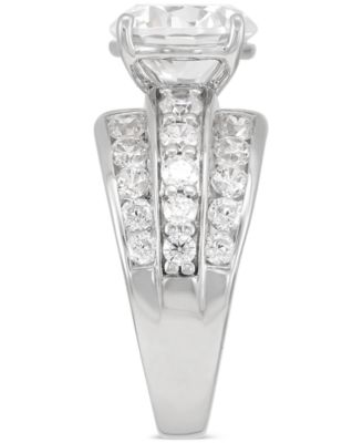 Certified Lab Grown Multirow Engagement Ring (4-1/2 ct. t.w.) in 14k White Gold