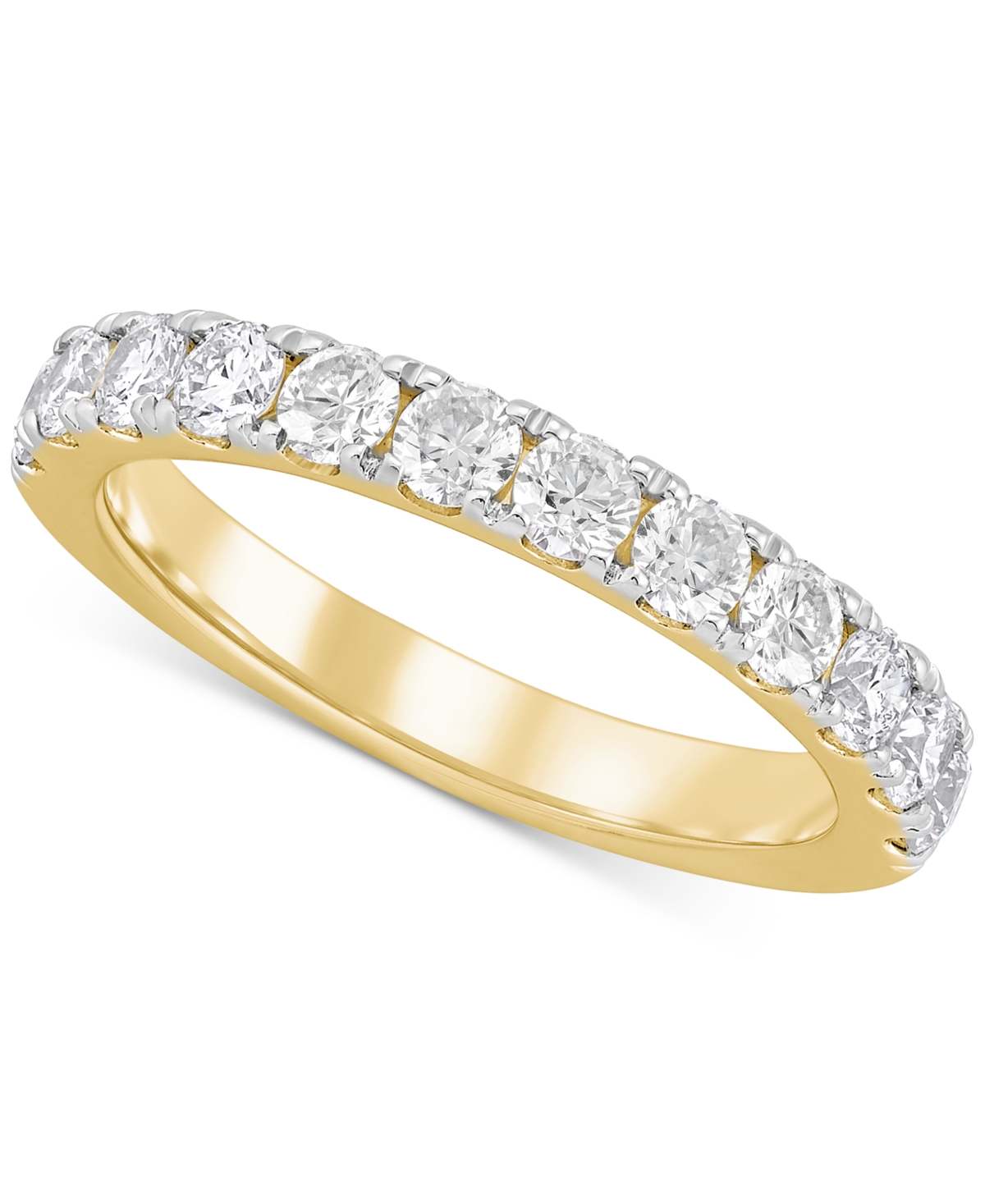 Grown With Love Igi Certified Lab Grown Diamond Band (1 Ct. T.w.) In 14k White Or Yellow Gold In Yellow Gold