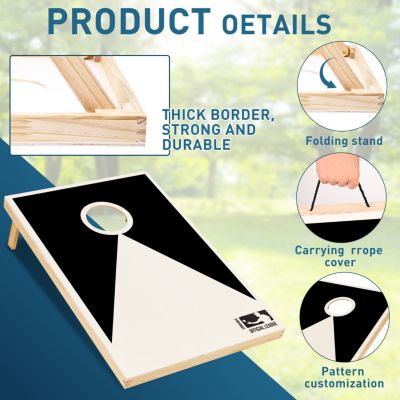 Streamdale Premium Cornhole Set 3'x2' Boards, 8 Toss Bags