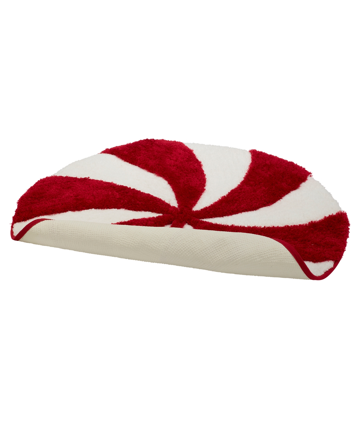 Avanti Peppermint Candy Round Bath Rug, 29" Round In Red