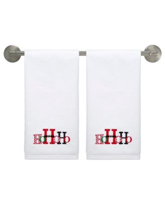 HoHoHo Cotton Hand Towel Set, 28" x 16"