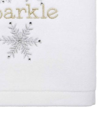 Snowflake Cotton Hand Towel Set, 28" x 16"
