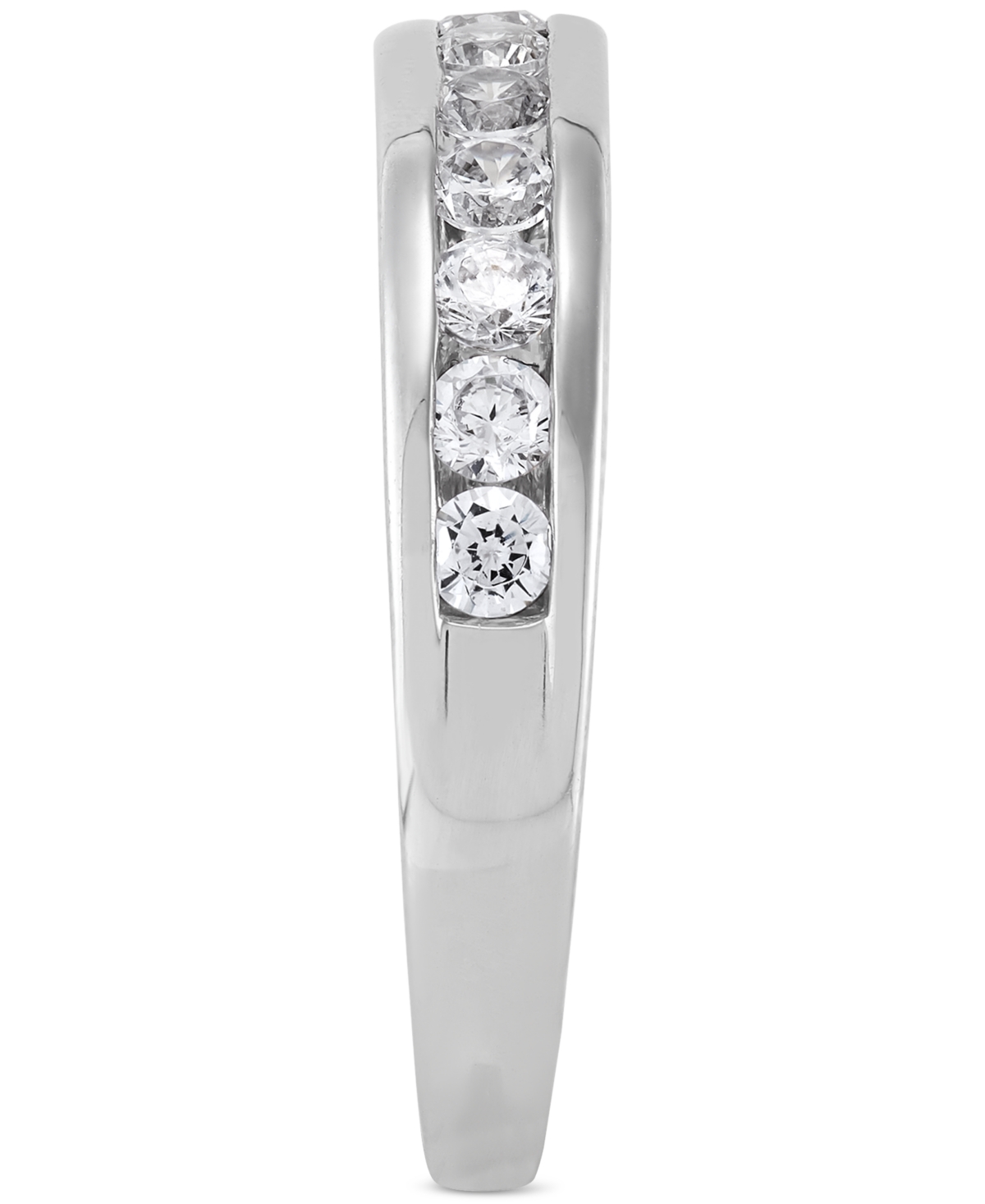 Grown With Love Certified Lab Grown Diamond Channel-set Band (1/2 Ct. T.w.) In 14k Gold In White Gold
