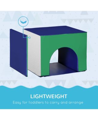 Simplie Fun 7-Piece Baby Soft Play Equipment, Toddler Climber for Creativity and Shape Discovery, with Easy-to-Clean Surface, Climbing Toy for Toddlers, Multicolored