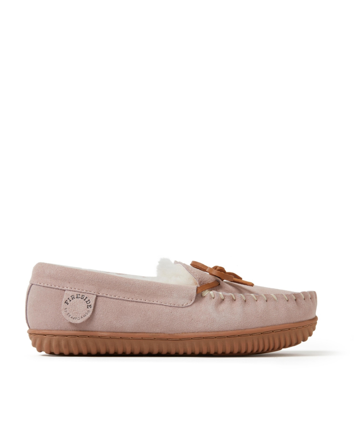 Dearfoams Fireside by Women's Alice Springs Genuine Shearling Moccasin Slipper