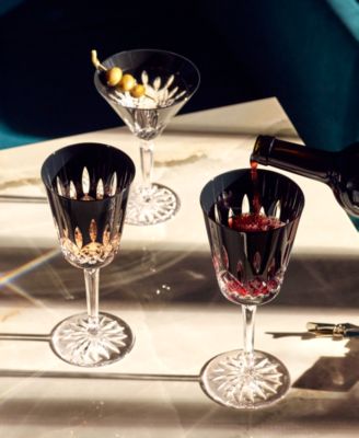 Lismore Black Medium Goblet 11.5 oz, Set of 2